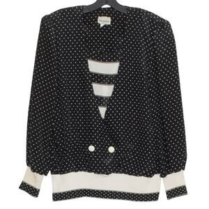 Evanna Womens Top Vintage Preppy Sailor Nautical Romantic Secretary Retro 8 GC